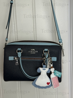 EXCLUSIVE Alice In Wonderland Genuine Leather Charm, Handmade Mad Hatter Drink Me Bottle