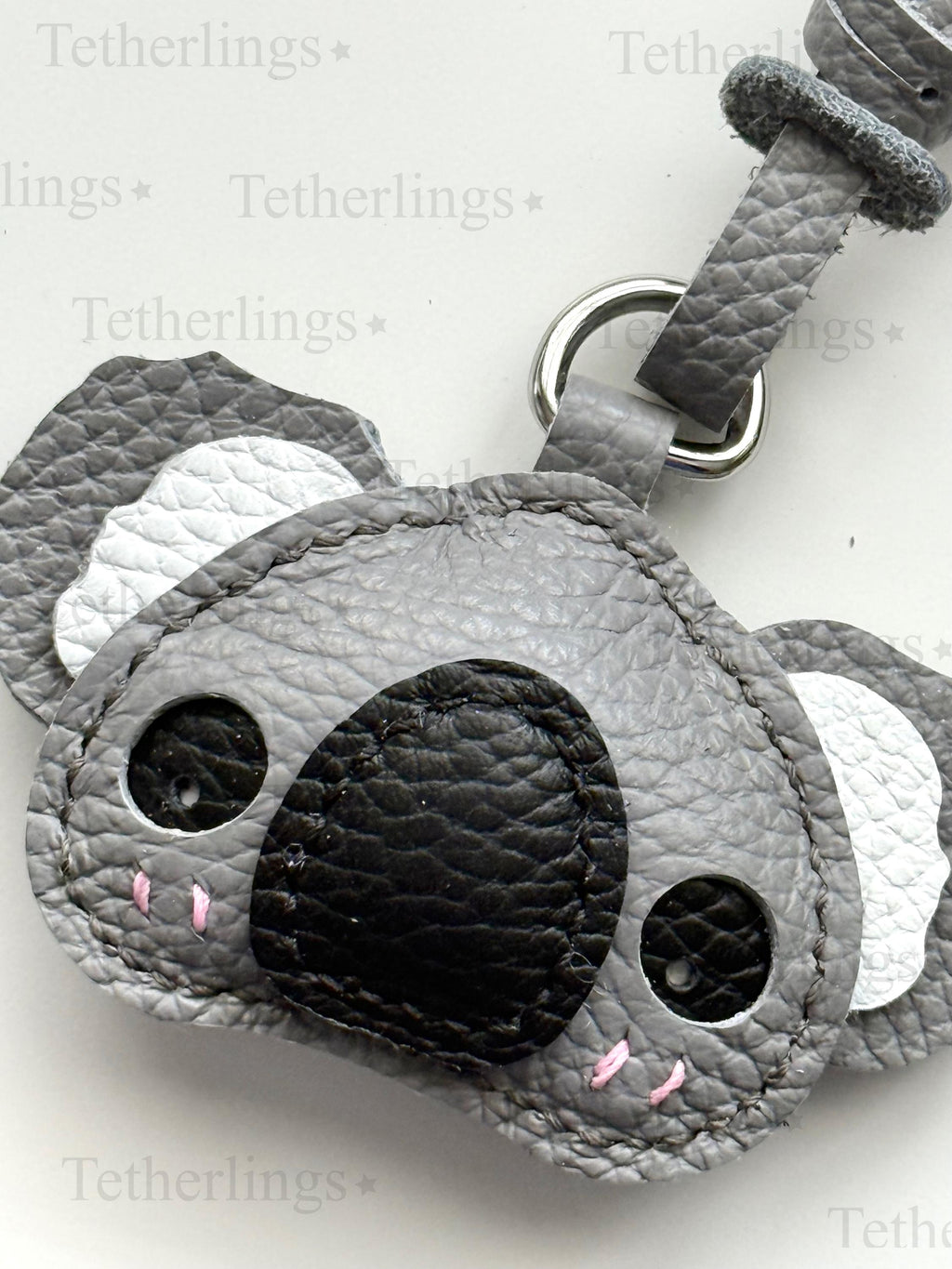 SHIPS QUICK From The US! Koala Bear Genuine Leather Charm, Handmade Bag Purse Backpack Key Chain __etsy:7772872890