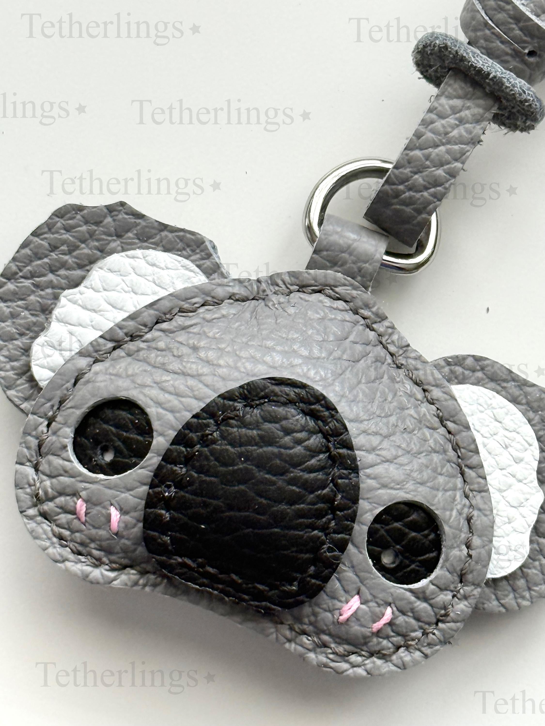 SHIPS QUICK From The US! Koala Bear Genuine Leather Charm, Handmade Bag Purse Backpack Key Chain __etsy:7772872890