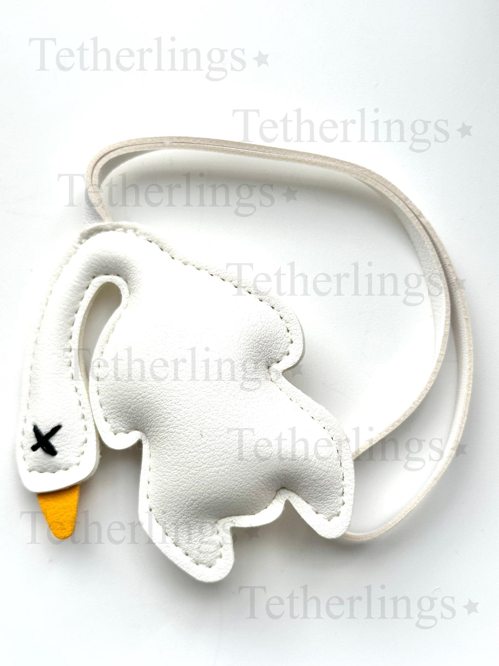 SHIPS QUICK From The US! Roast Duck Vegan Leather bag Charm, Handmade Bag Charm, Leather Handbag Purse Key Chain, Goose Dead Duck __etsy:7168267751