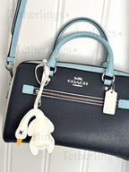 SHIPS QUICK From The US! Roast Duck Vegan Leather bag Charm, Handmade Bag Charm, Leather Handbag Purse Key Chain, Goose Dead Duck __etsy:7120303136