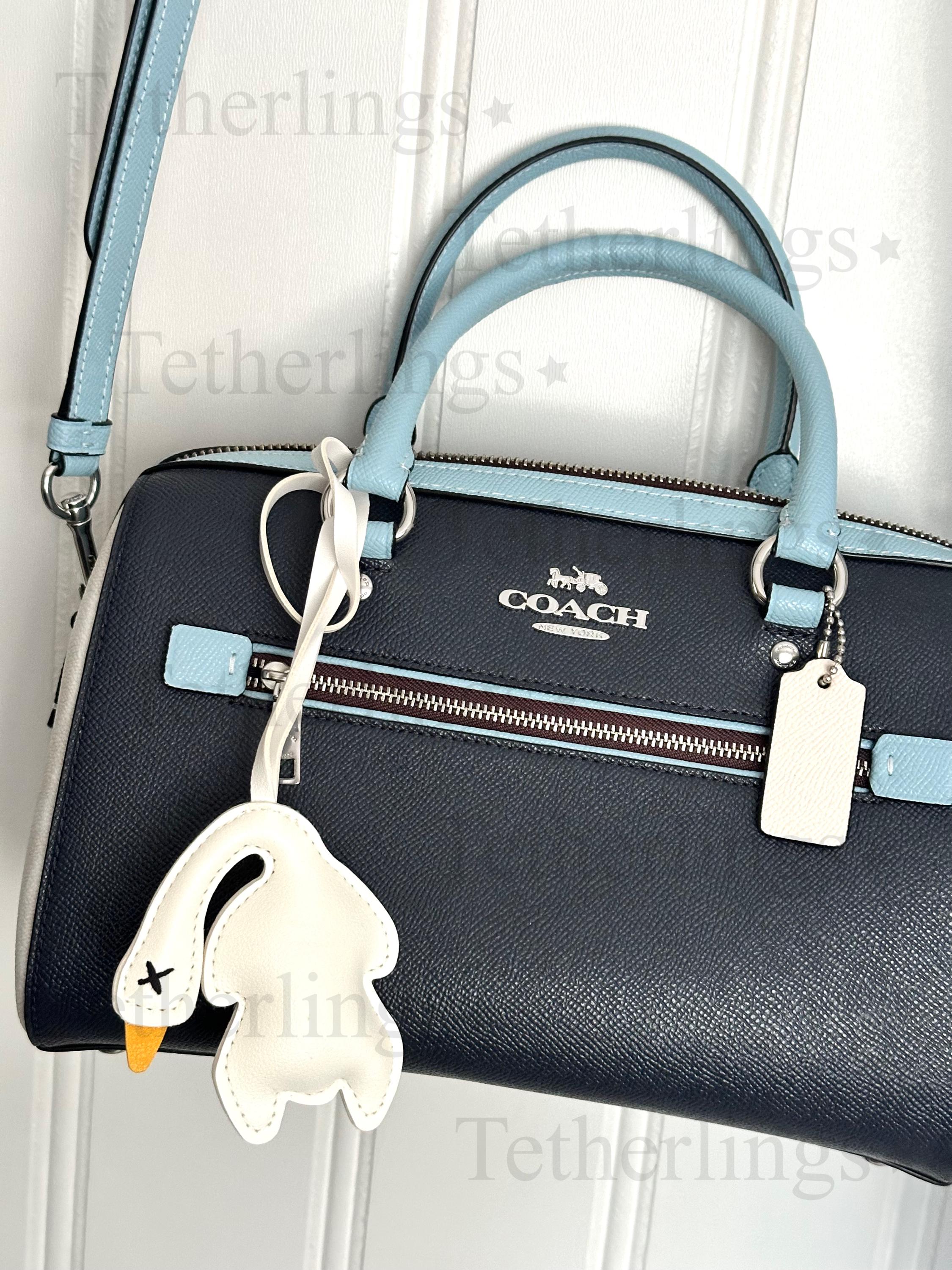 SHIPS QUICK From The US! Roast Duck Vegan Leather bag Charm, Handmade Bag Charm, Leather Handbag Purse Key Chain, Goose Dead Duck __etsy:7120303136