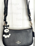 SHIPS QUICK From The US! Schnauzer Dog Vegan Leather bag Charm, Handmade Animal Bag Charm, Leather Handbag Purse Key Chain, Cute Keychain __etsy:7123423348