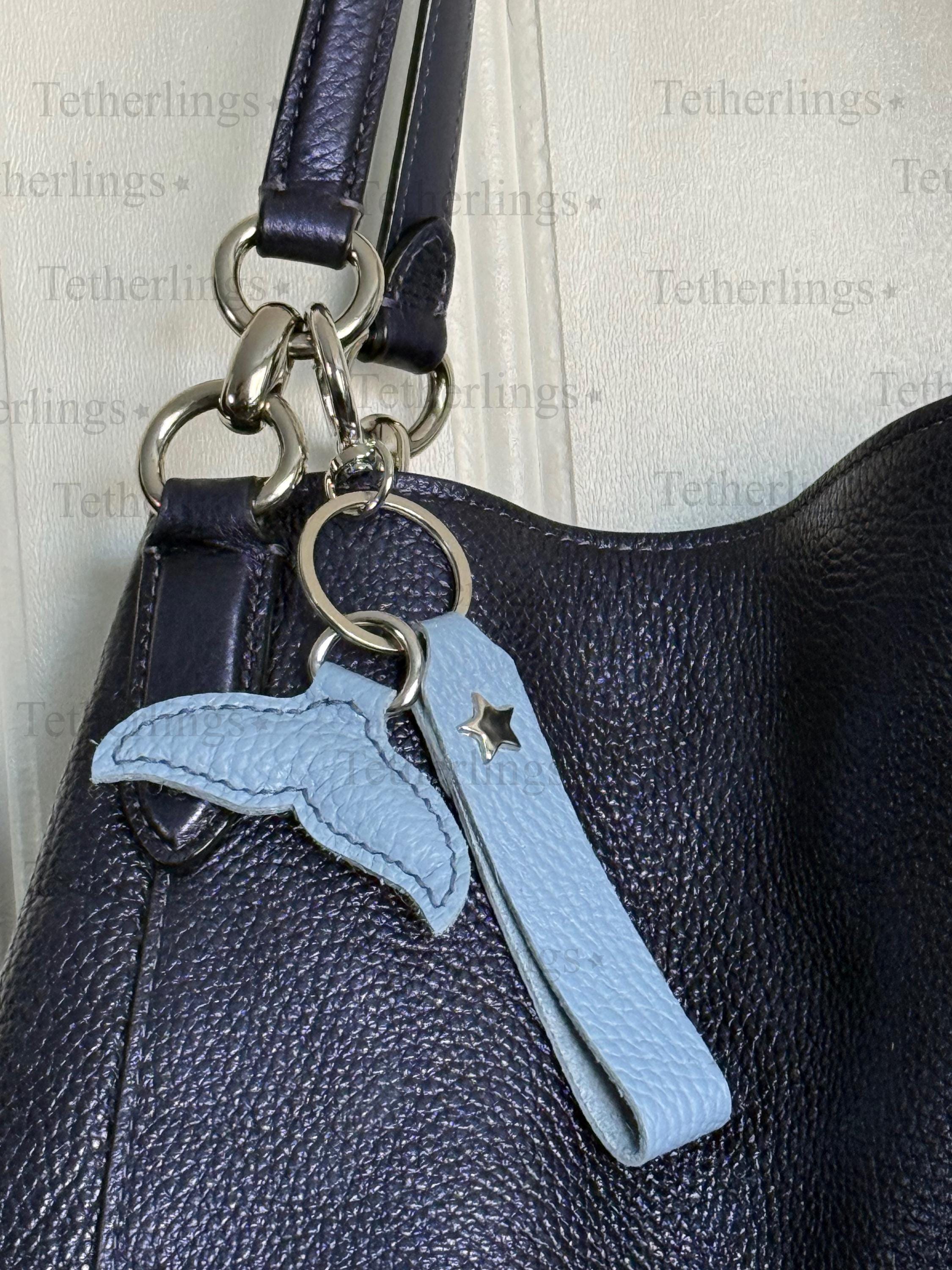 SHIPS QUICK From The US! Whale Tail and Wrist Strap Genuine Leather Charm, Handmade Bag Purse Backpack Key Chain __etsy:7772917614