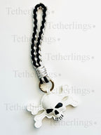 Skull Handmade Vegan Leather Bag Charm