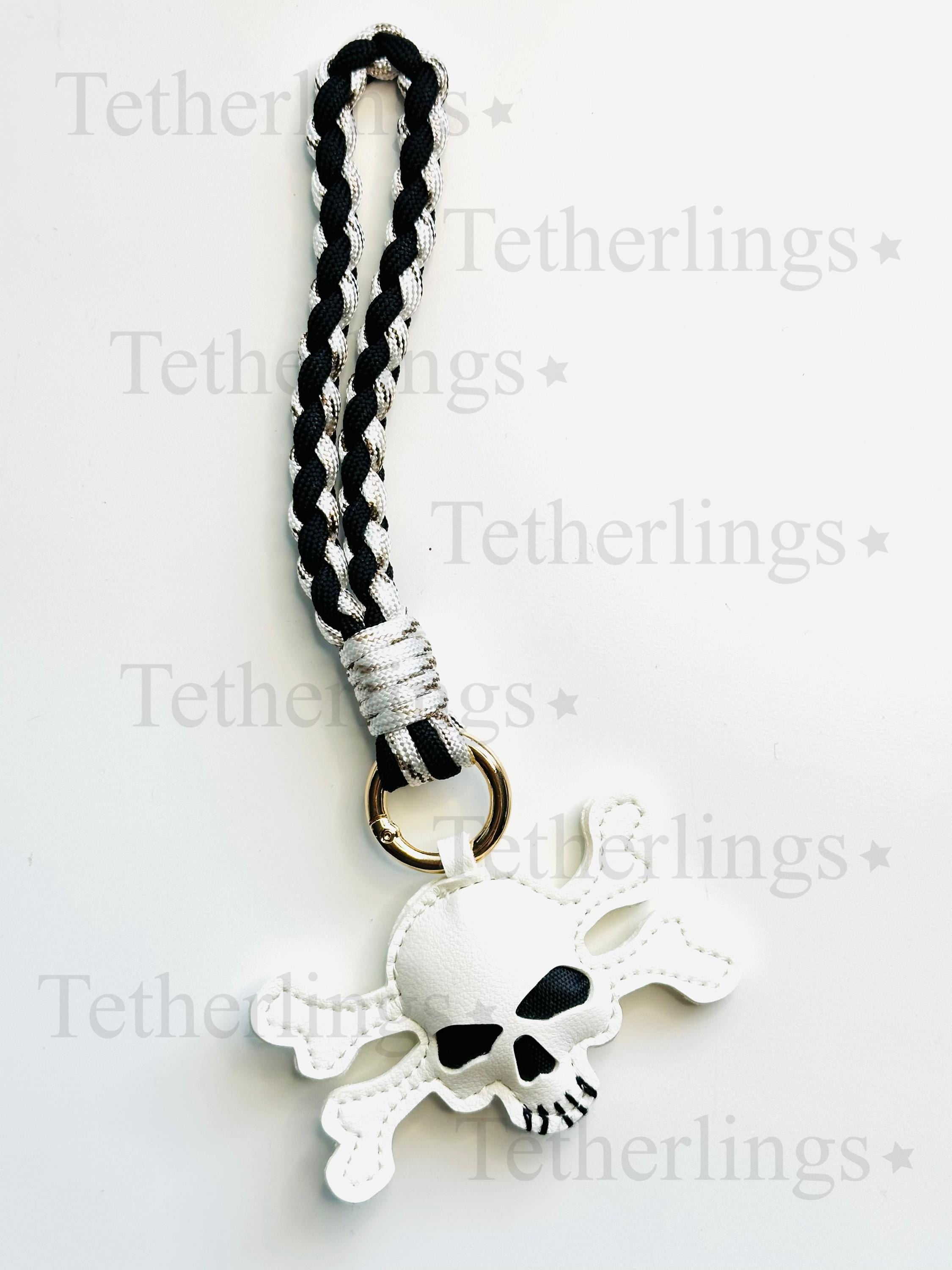 Skull Handmade Vegan Leather Bag Charm
