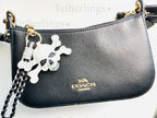 Skull Handmade Vegan Leather Bag Charm