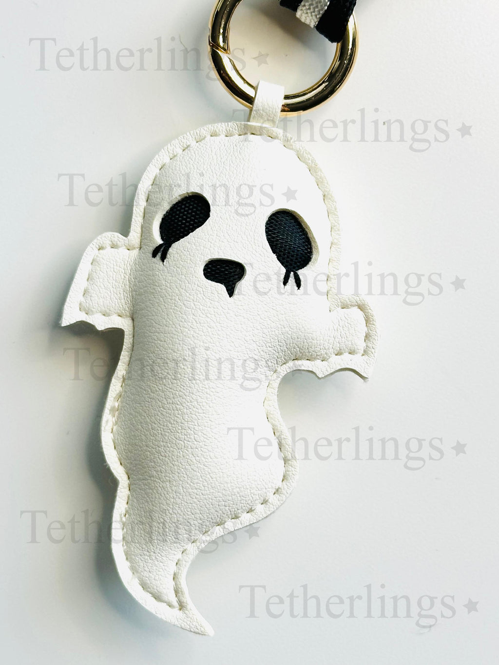 Ghost Handmade Vegan Leather Bag Charm