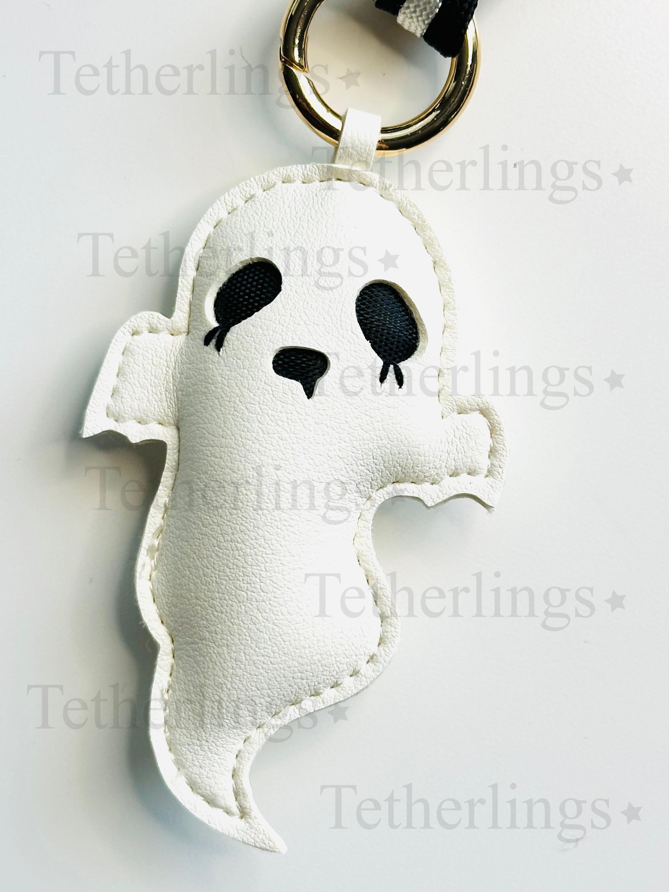 Ghost Handmade Vegan Leather Bag Charm