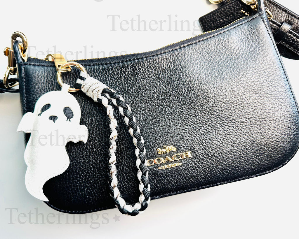 Ghost Handmade Vegan Leather Bag Charm