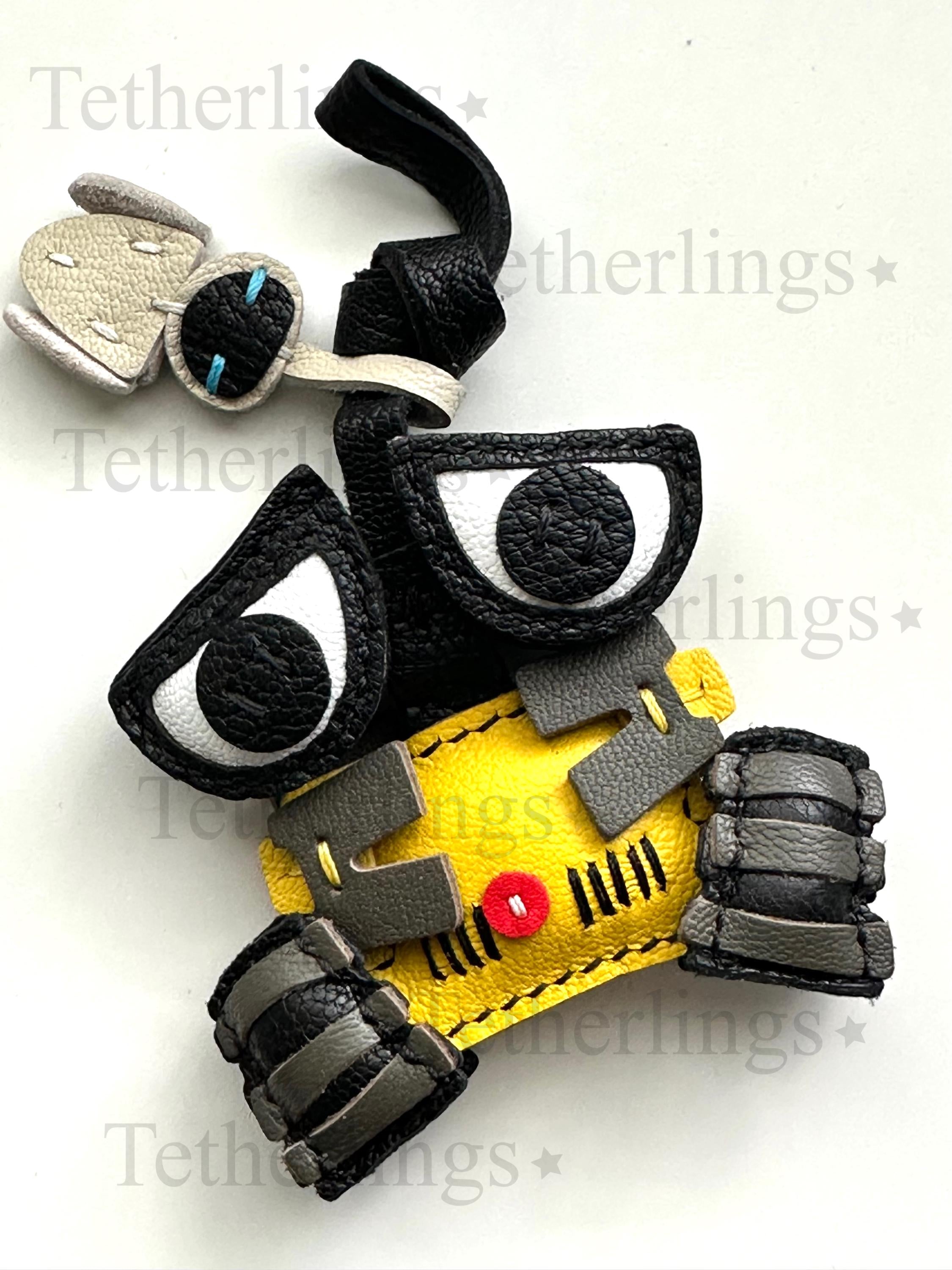 Cute Robot Wall-E Handmade Genuine Leather Bag Charm