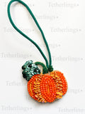 Pumpkin Handmade Beaded Bag Charm