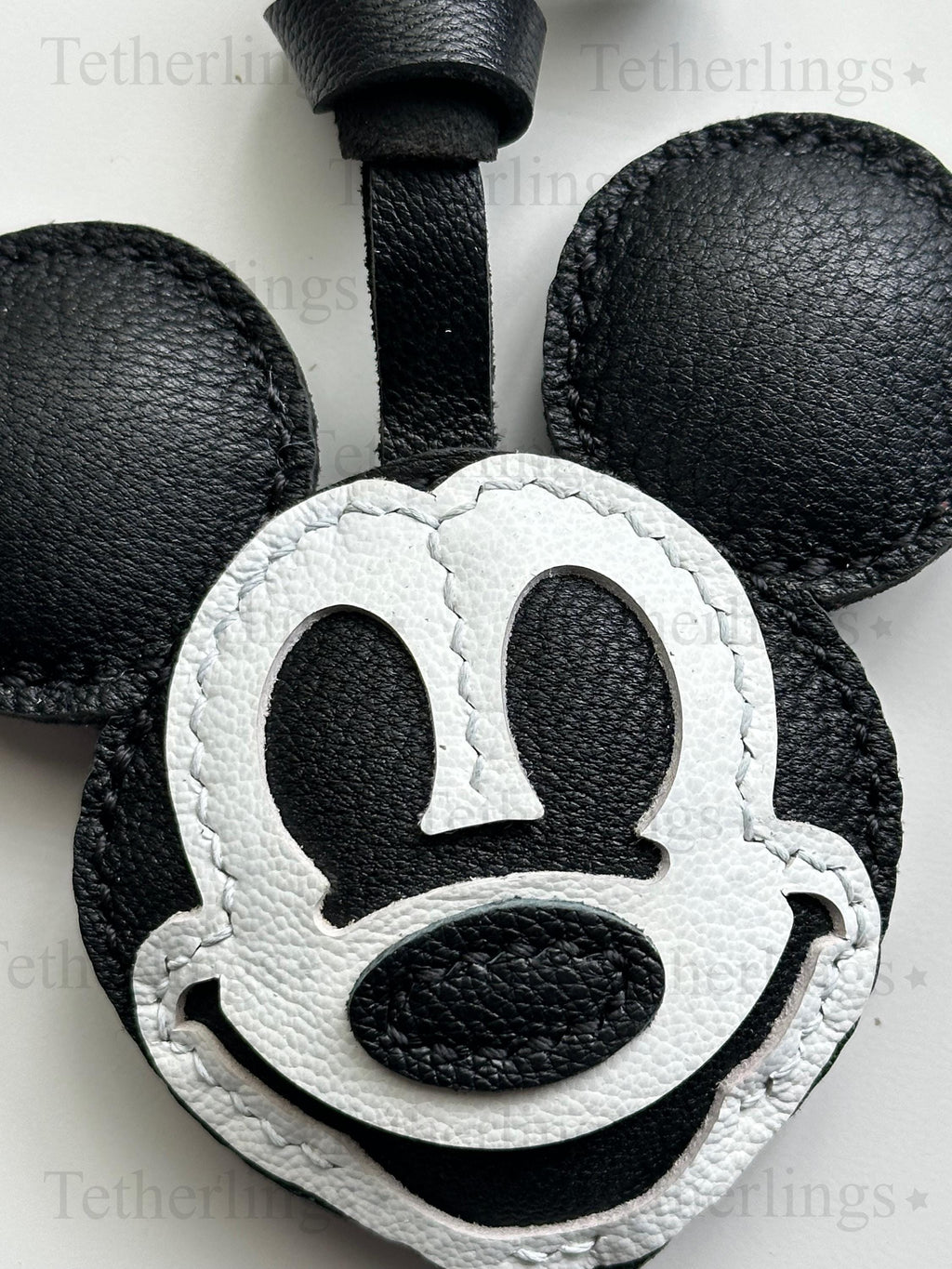 Mickey Handmade Genuine Leather Bag Charm