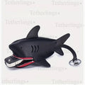 Large Shark Key Holder Handmade Genuine Leather Bag Charm Keychain