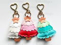 Christmas Tree Handmade Vegan Leather Bag Charm