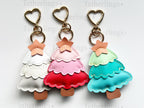 Christmas Tree Handmade Vegan Leather Bag Charm