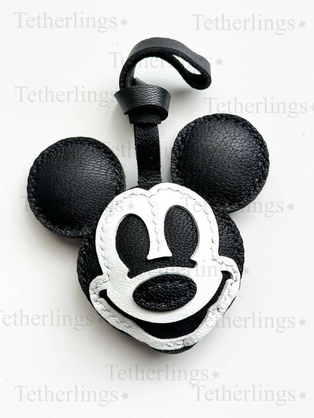 Mickey Handmade Genuine Leather Bag Charm