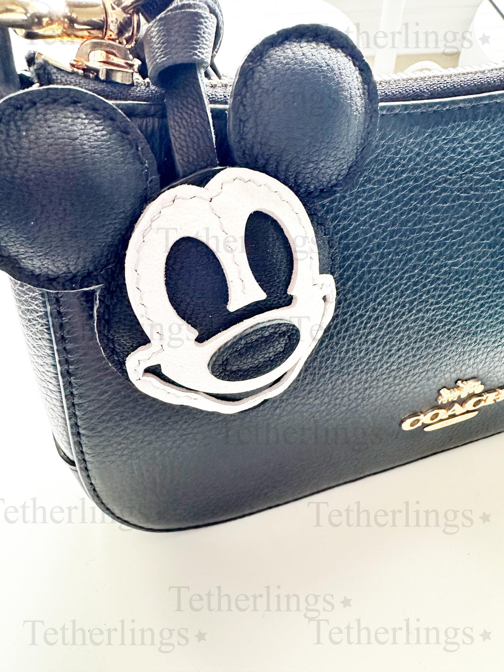 Mickey Handmade Genuine Leather Bag Charm
