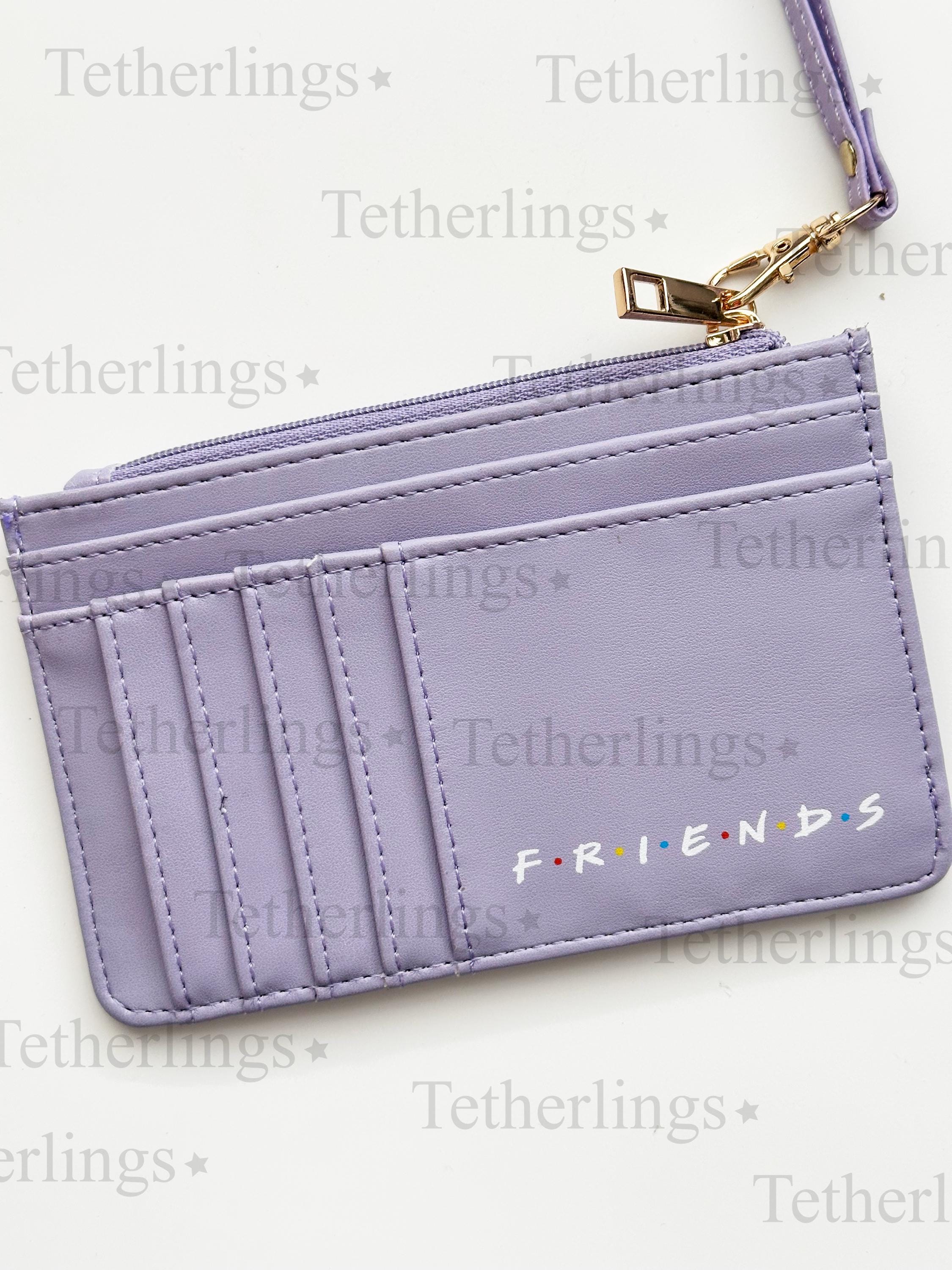 Friends Peep Hole Frame Vegan Leather Wallet Wristlet