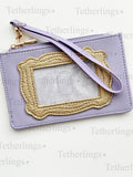 Friends Peep Hole Frame Vegan Leather Wallet Wristlet
