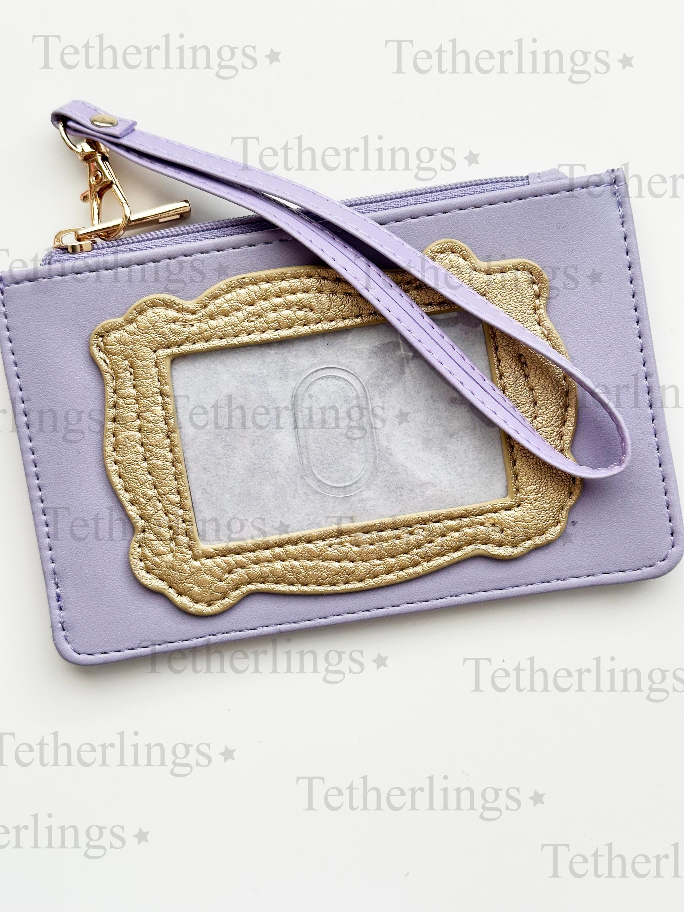 Friends Peep Hole Frame Vegan Leather Wallet Wristlet