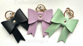 Bow bag Charm Vegan Leather Keychain Clip