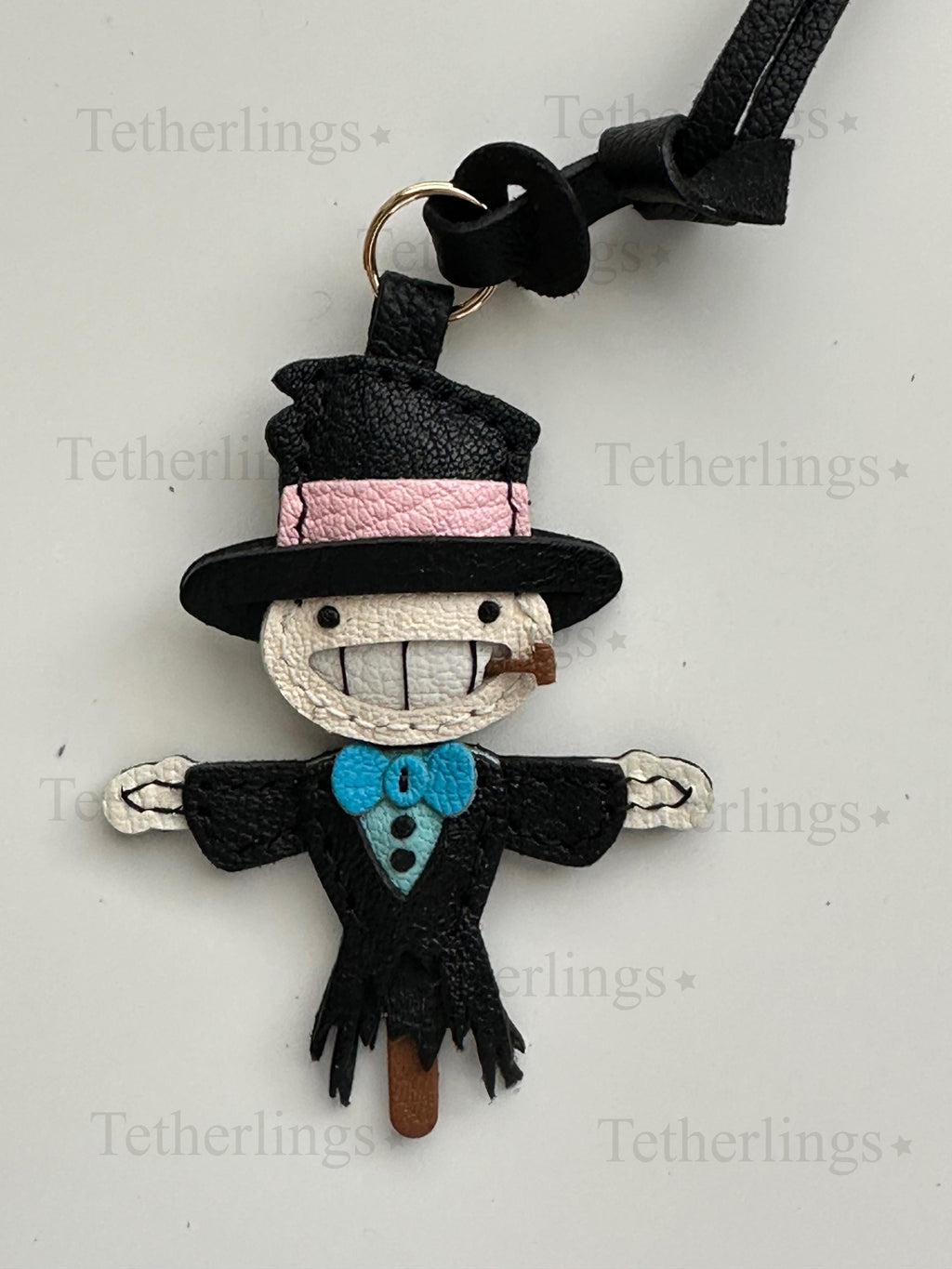 Scarecrow Handmade Genuine Leather Bag Charm