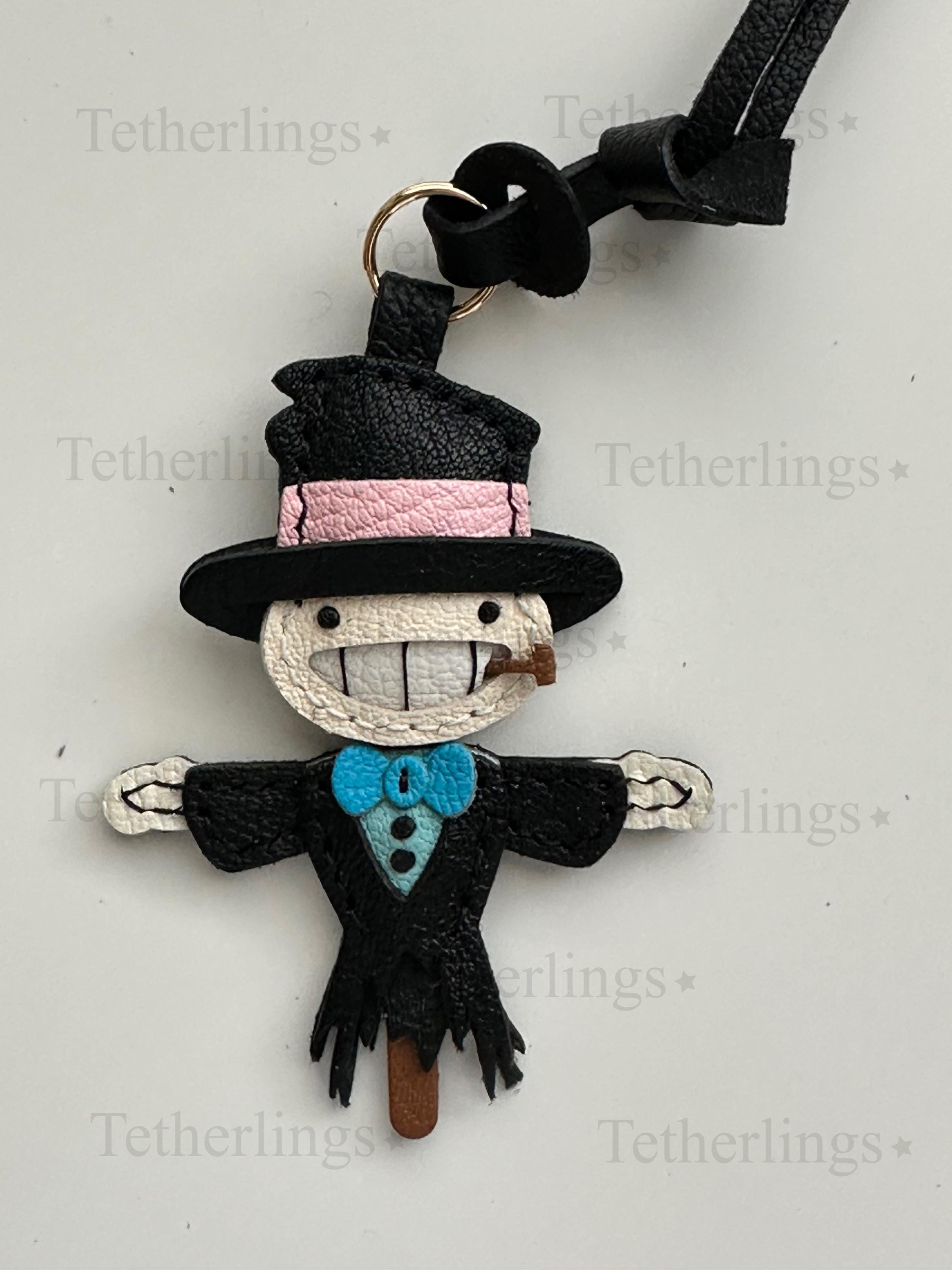 Scarecrow Handmade Genuine Leather Bag Charm