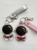 Exclusive Colors Cute Space Astronaut Handmade Genuine Leather Bag Charm