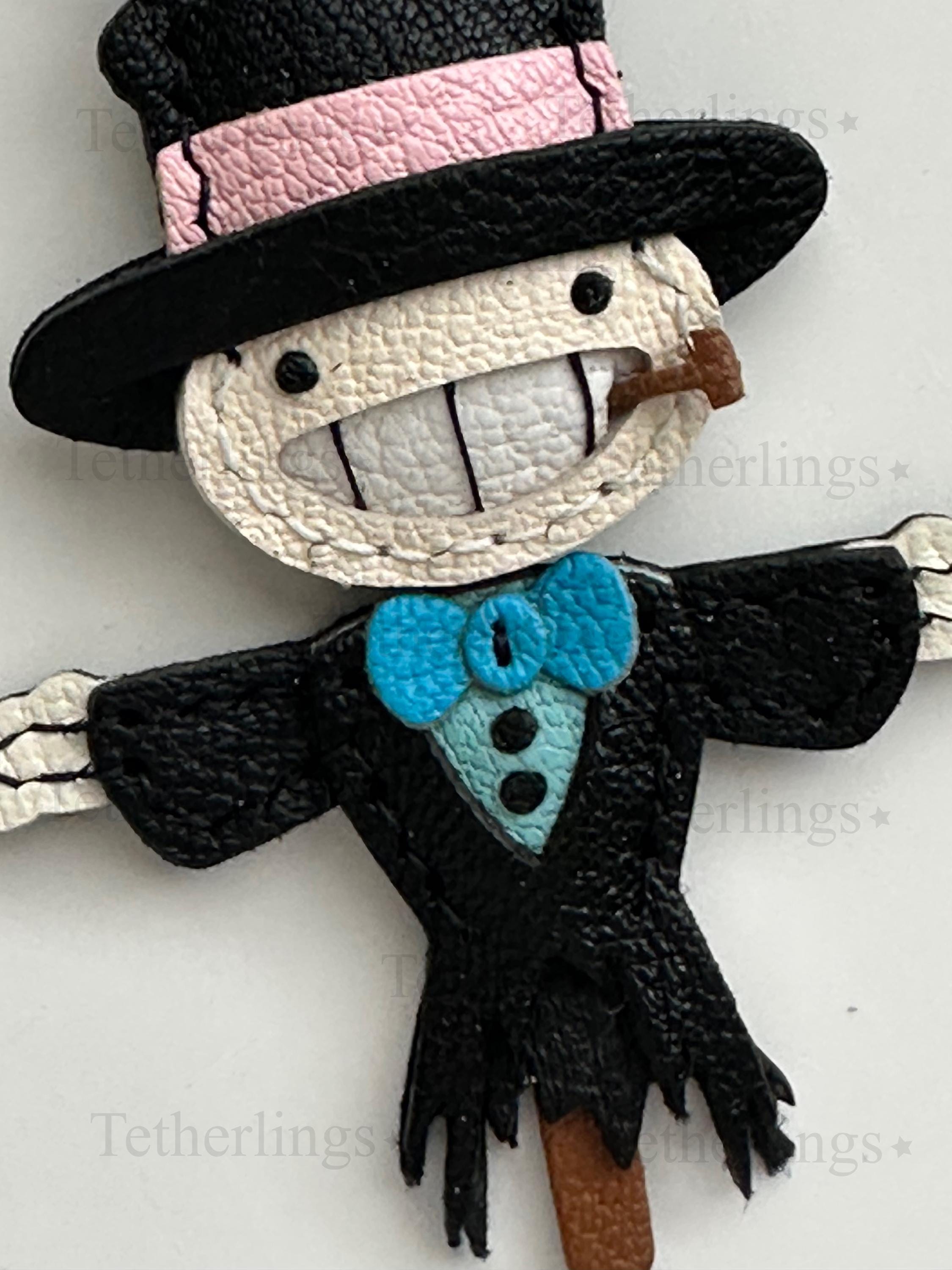 Scarecrow Handmade Genuine Leather Bag Charm