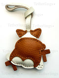 Corgi Butt Handmade Genuine Leather Bag Charm