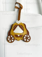 Princess Carriage Handmade Genuine Leather Bag Charm