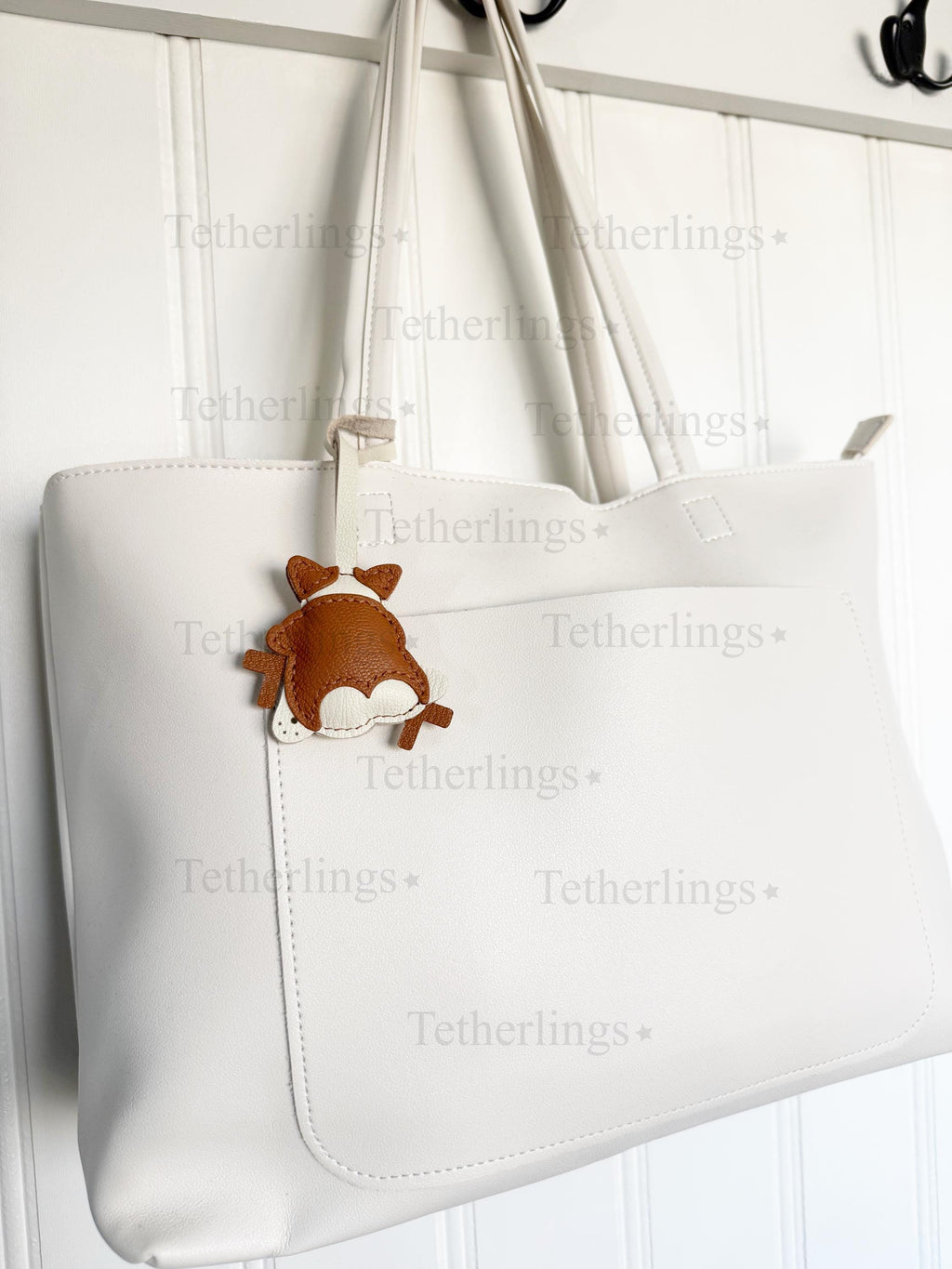 Corgi Butt Handmade Genuine Leather Bag Charm