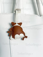 Corgi Butt Handmade Genuine Leather Bag Charm