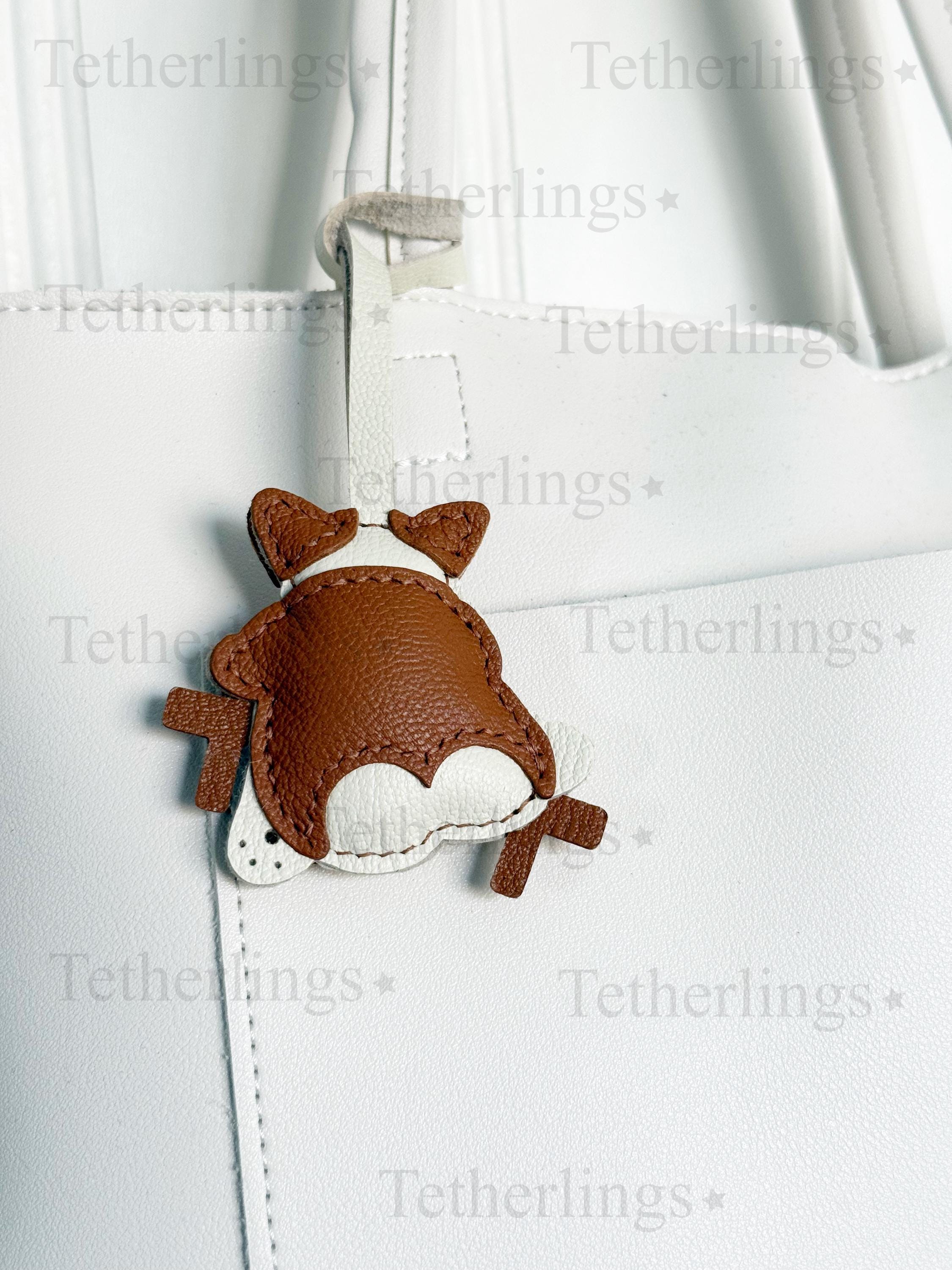 Corgi Butt Handmade Genuine Leather Bag Charm