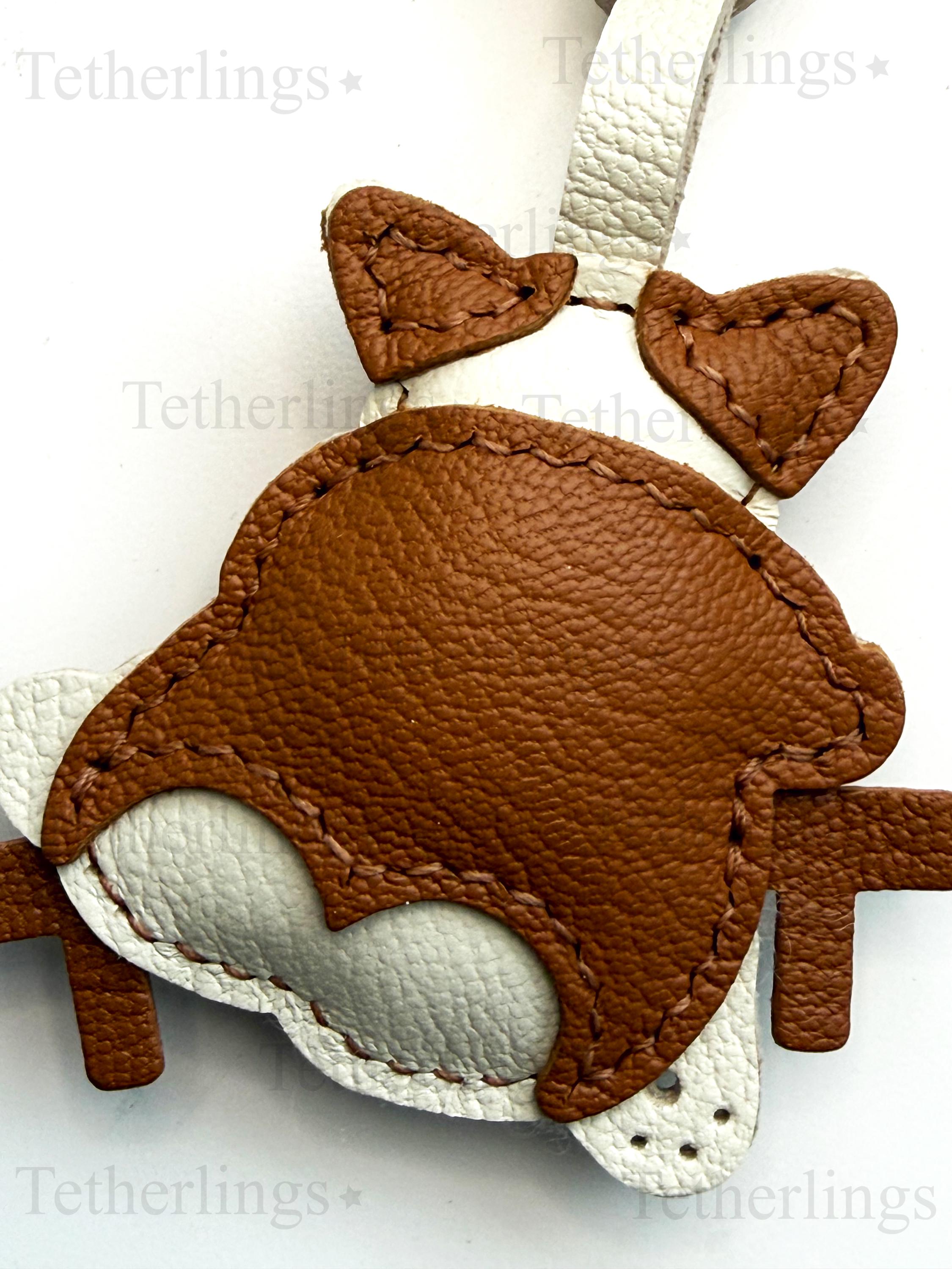 Corgi Butt Handmade Genuine Leather Bag Charm