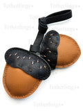 Fall Acorns Handmade Genuine Leather Bag Charm