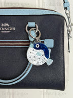 Acrylic Puffer fish Pendant Brooch and Keychain