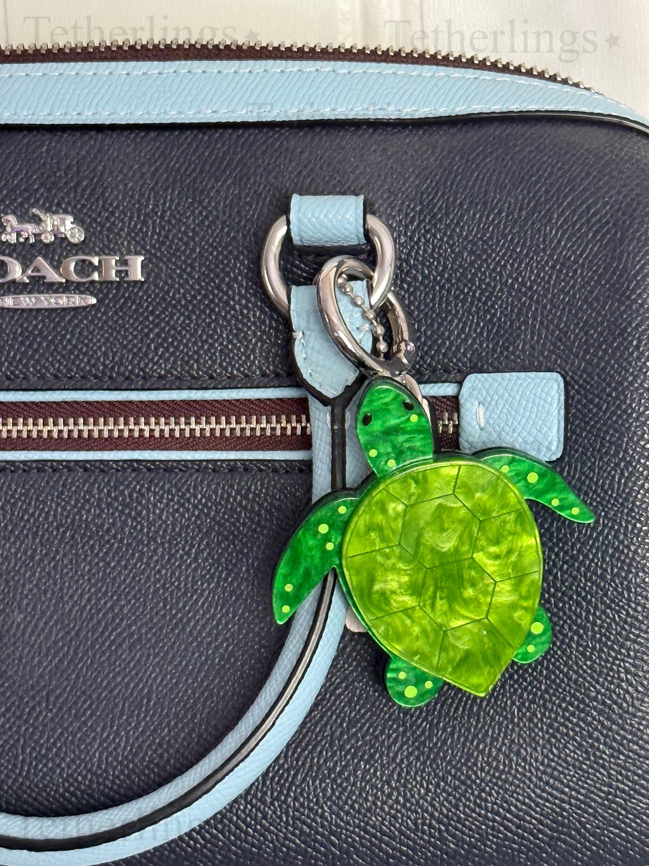 Acrylic Sea Turtle Pendant Brooch and Keychain