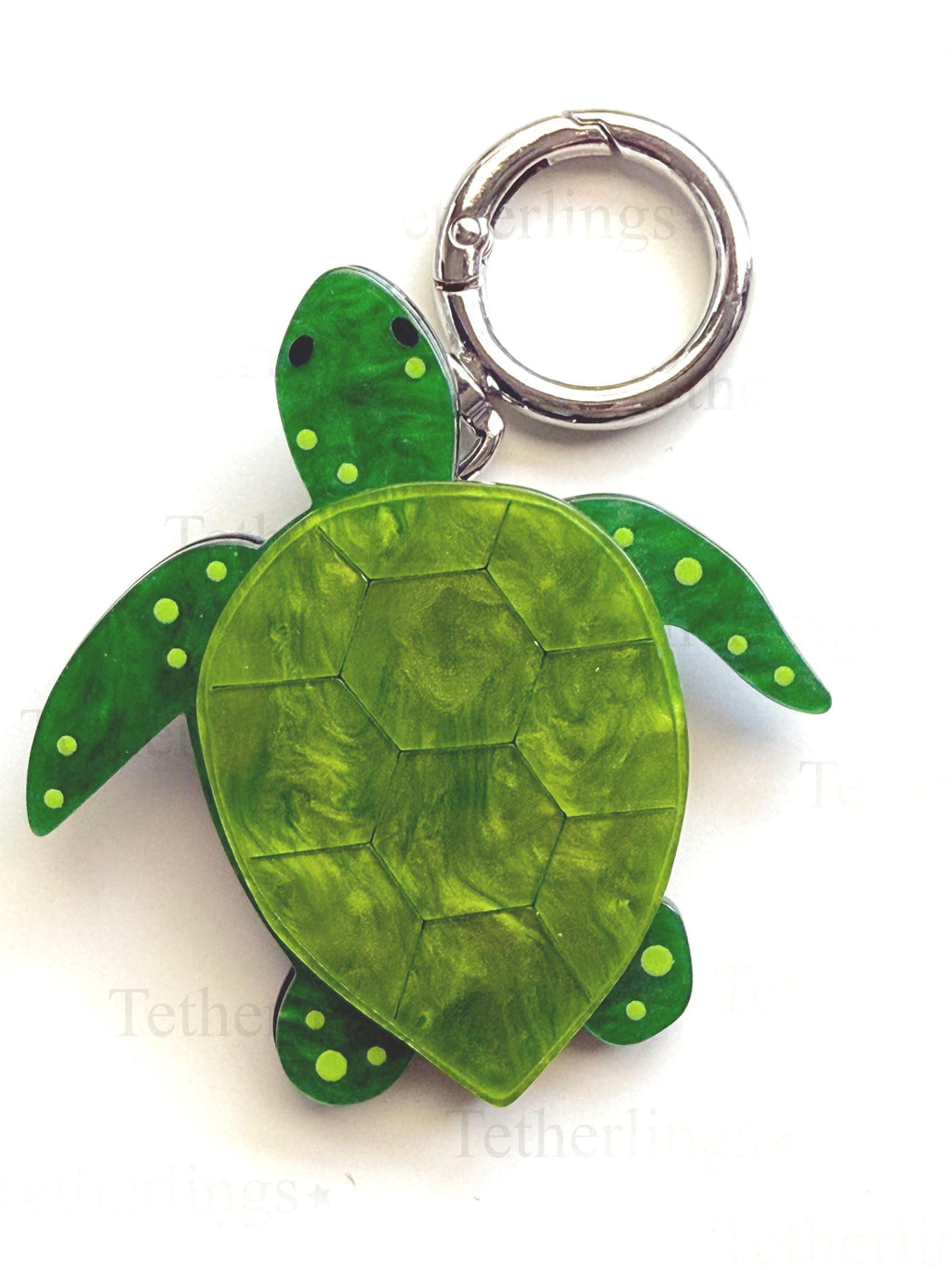 Acrylic Sea Turtle Pendant Brooch and Keychain