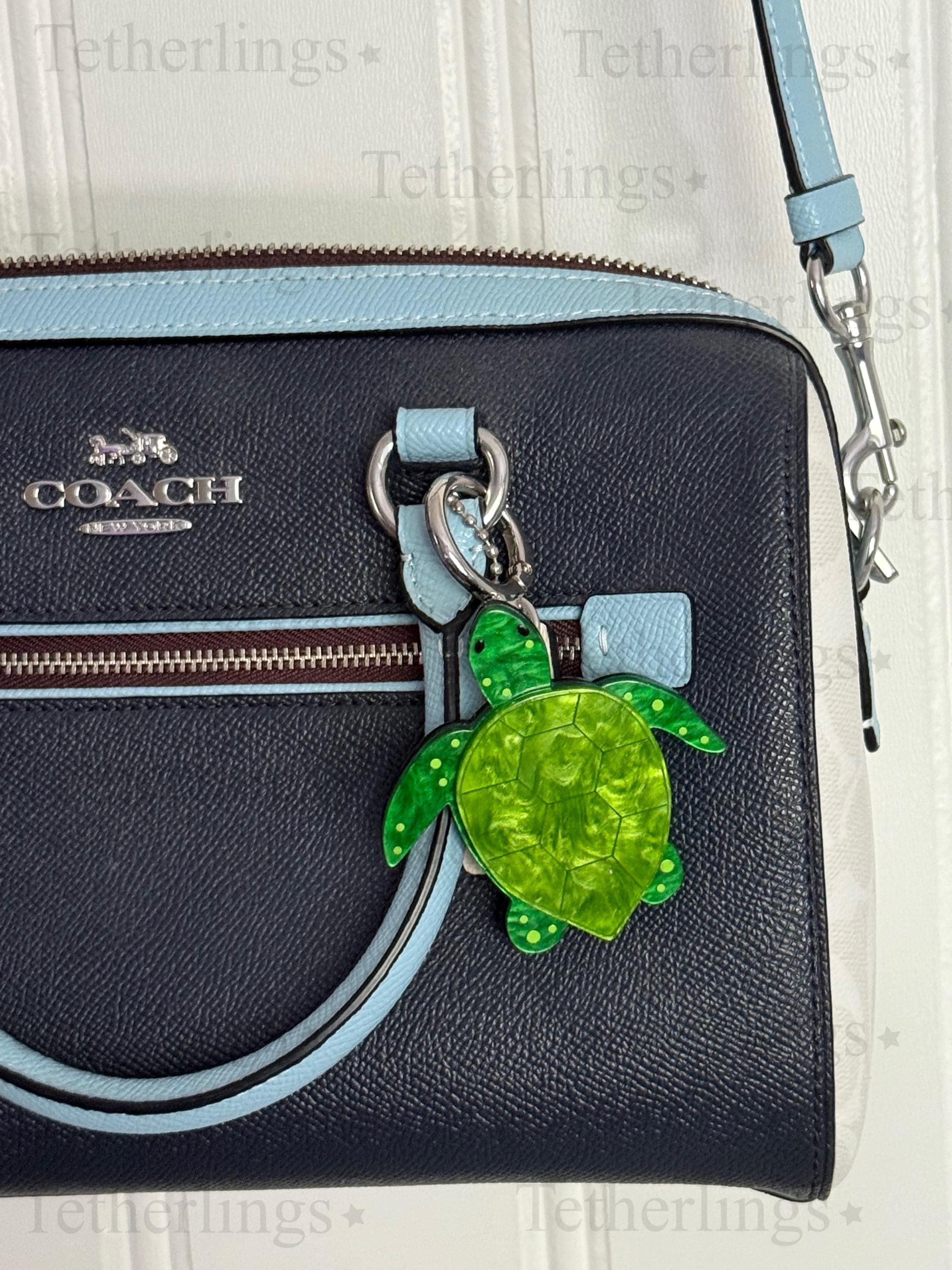 Acrylic Sea Turtle Pendant Brooch and Keychain