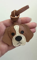 Cavalier King Charles Spaniel Dog Leather Charm